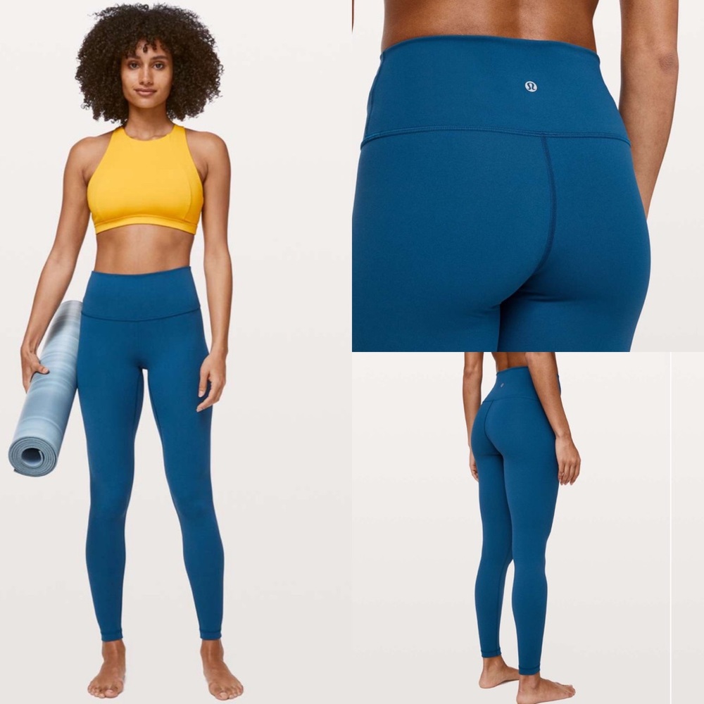 Lululemon Wunder Under High-Rise Tight 28" *Full-On Luxtreme' Deep Marine EUC